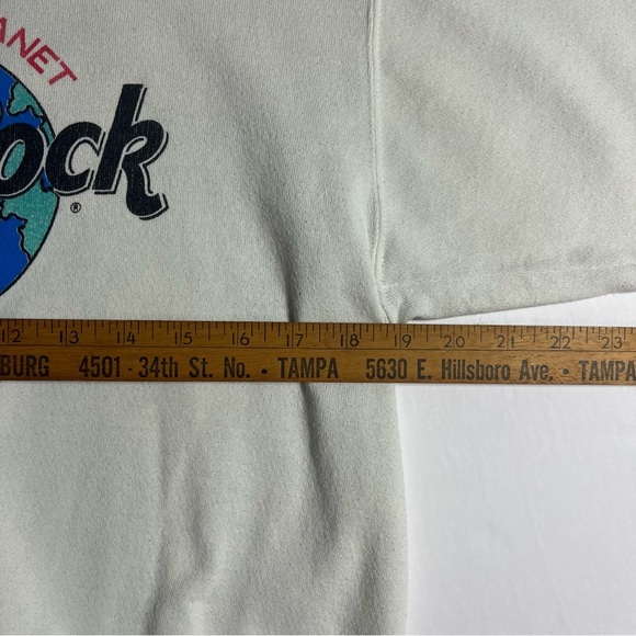 90’s Rare Hard Rock Cafe Orlando SAVE THE PLANET Sweatshirt Size Medium Vintage - Picture 5 of 7
